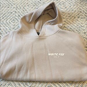 White Fox Boutique Men's Crewneck Hoodie - Taupe Beige